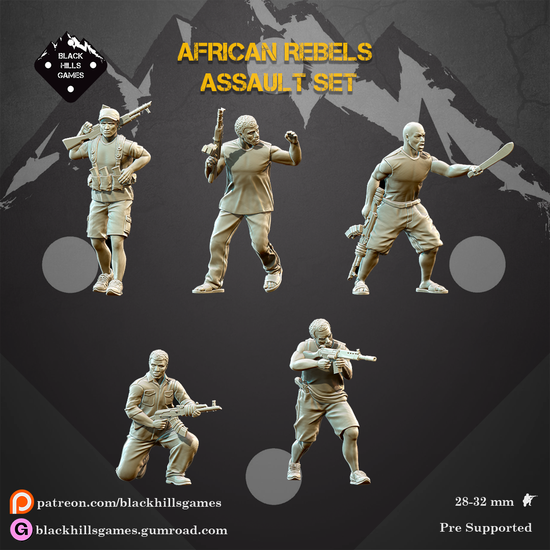 Black Hills Games - African Rebels (Assault Set)